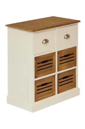 Комод с 6 ящиками Secret De Maison BOLLARD ( mod. HX13-416 ) Слоновая кость/коричневый_0