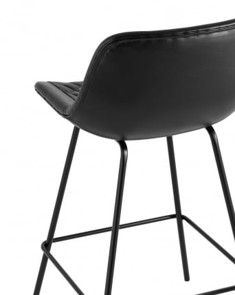 Стул полубарный Деймон (ПБ) экокожа Черный_5