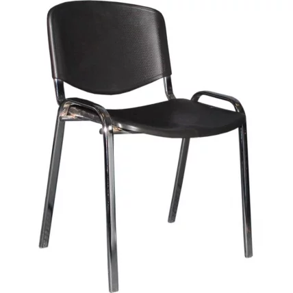 Стул ЗП_УП_ЕЧаир Рио ИЗО хром пластик черный 573682 / ZP_UP_EChair Rio_2