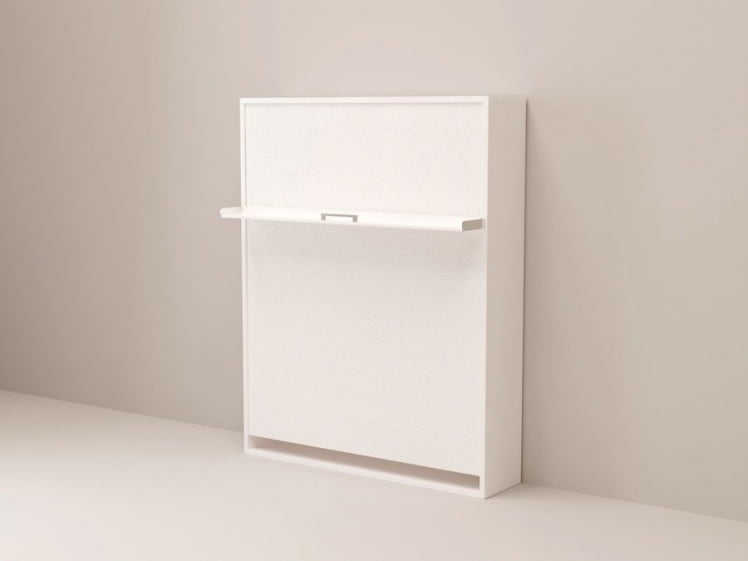 Кровать-трансформер Смарт 1 откидная К 1400 Белая шагрень_0