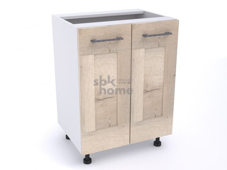 Стол С-60 2-х дверный, Дублин (600*470*820) Дуб галифакс белый, 21606 _0