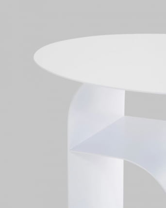 Журнальный столик Arwel металл белый_7