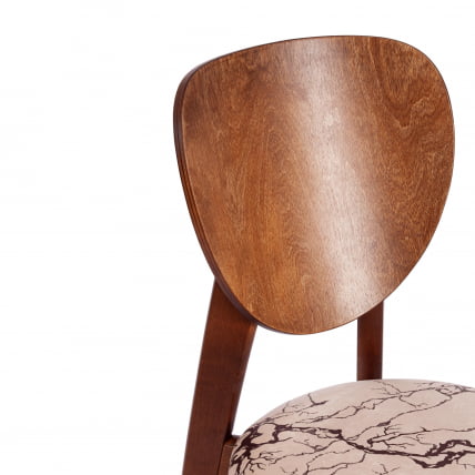 Стул DIAMANTE мягкое сидение бук, 42x42x85см, коричневый, ткань Крекс Беж_8