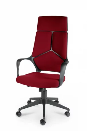 Кресло офисное IQ CX0898H-1-203 Black Dark red_0