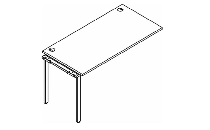 Приставка к рабочей станции XTEN GLOSS XIGST 1670 Бук Тиара_0