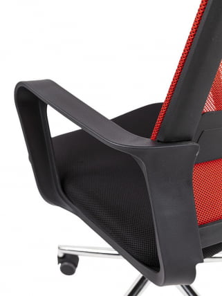 Офисное кресло Chairman 606 Красный Хром_11