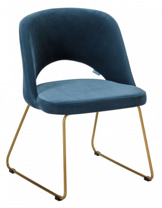 Кресло Ларс Диаг блуе/Линк золото / Lars Diag blue/Линк_0