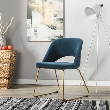 Кресло Ларс Диаг блуе/Линк золото / Lars Diag blue/Линк_10