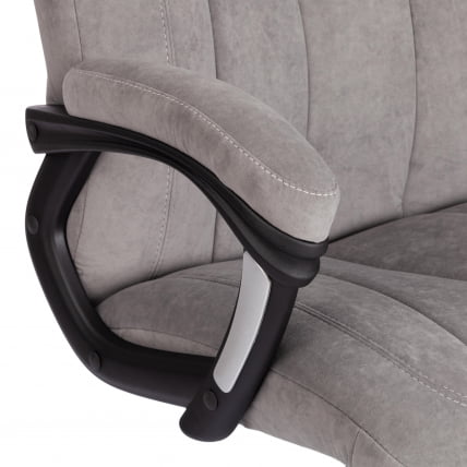 Кресло офисное BOSS Lux флок , серый, 29_7