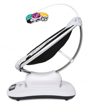 Электронное кресло-качалка 4Момс Мамароо 4.0 с вкладышем Графитовый меш / 4Moms Mamaroo_2