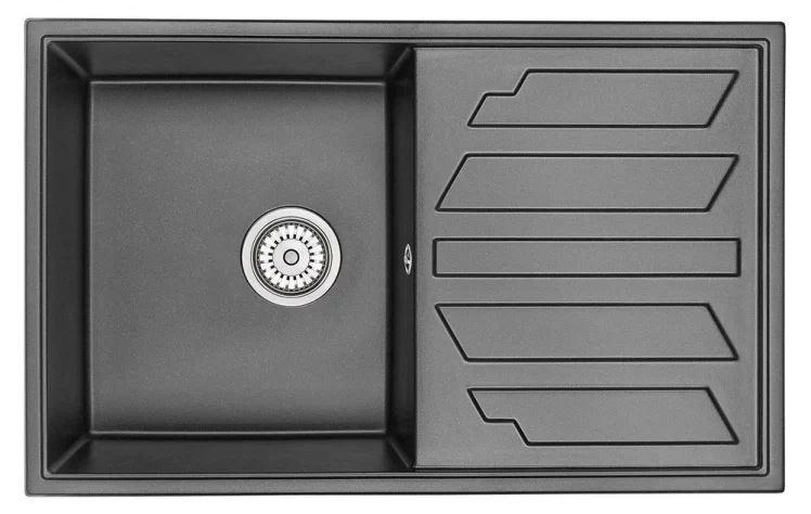 Кухонная мойка GRANULA 8002 Шварц_0