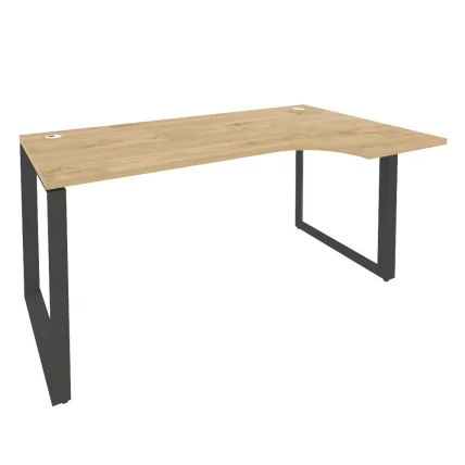 Стол эргономичный правый на О-образном м/к ONIX O.MO-SA-1R Тиквуд Светлый/Антрацит_0