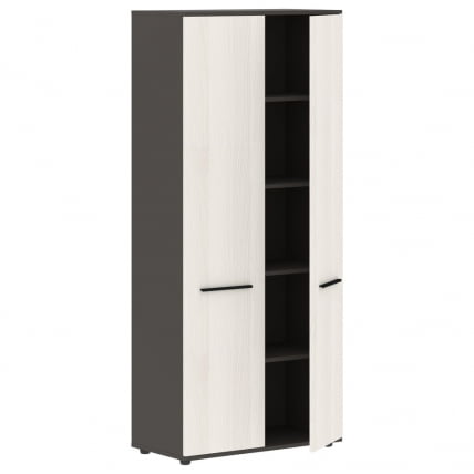 Шкаф с глухими дверьми ЕДИС ЕХCС 85.1 Ясень Траун Черный Мокко / EDIS EHCS_1