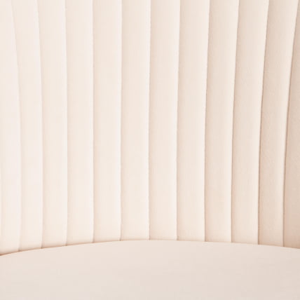 Кресло MELODY флок , молочный, 4_8