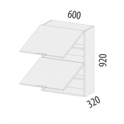 Шкаф кухонный (с системой плавного закрывания) Бостон 104.96_4