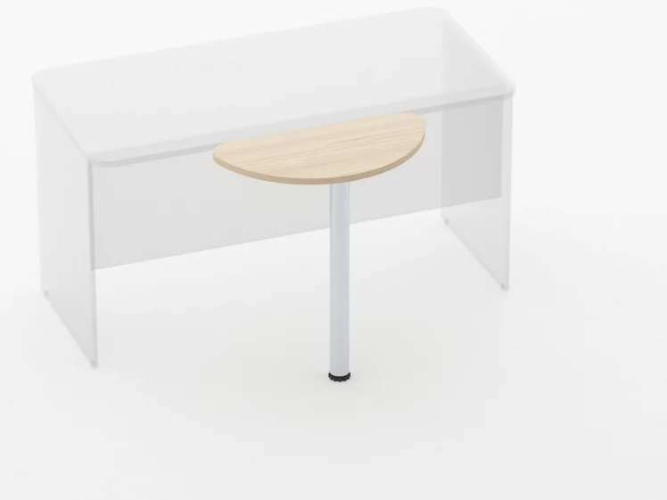 Приставка-полукруг Glassy 2.14 Бук светлый_2