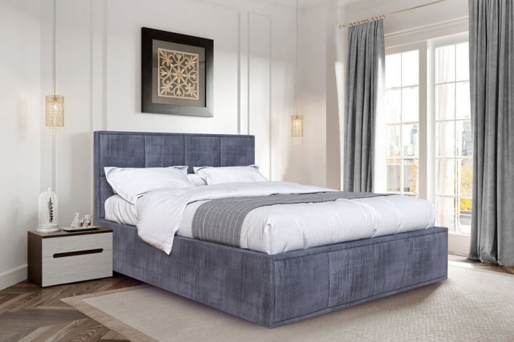 Кровать с ортопедическим основанием Октавия 1800 Джаз серый_1