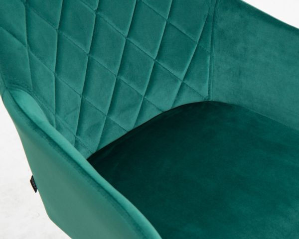 Стул обеденный ДОБРИН РОБЕРТ (черные матовые ножки, велюр В108-64 Зеленый) 2 шт / DOBRIN ROBERT V108-64_10