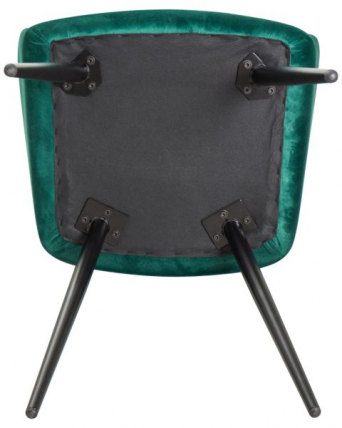 Стул обеденный ДОБРИН РОБЕРТ (черные матовые ножки, велюр В108-64 Зеленый) 2 шт / DOBRIN ROBERT V108-64_2