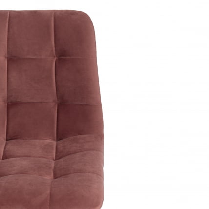 Стул CHILLY (mod. 7095-1) ткань/металл, 45x53х88 см, высота до сиденья 50 см, коралловый barkhat 15 /черный_5