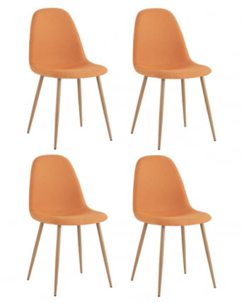 Комплект из четырех стульев Валенсия СН оранжевый 4 шт / SN_0