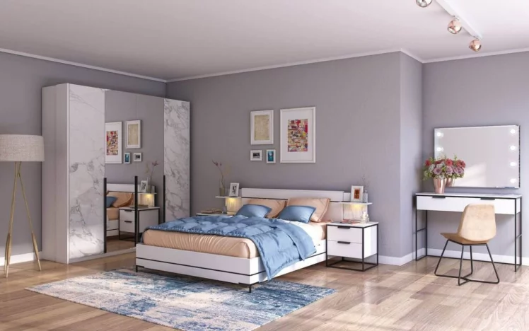 Шкаф одностворчатый с зеркалом Норд ЛД.677.060.000.028 Белый_3