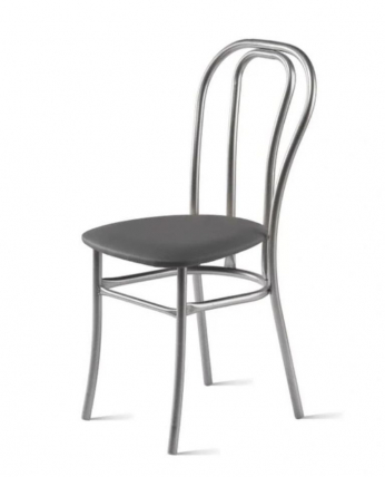 Стул Венский 400х490 мм Серый/Алюминий_0