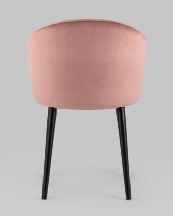 Стул с подлокотниками Брюссель велюр Пыльно-розовый_6