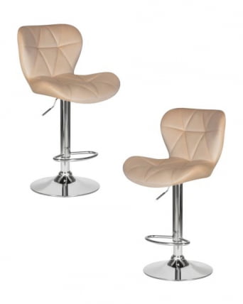 Стул барный ДОБРИН БАРНИ (бежевый велюр (МДЖ9-10)) 2 шт / DOBRIN BARNY (MJ9-10))_0