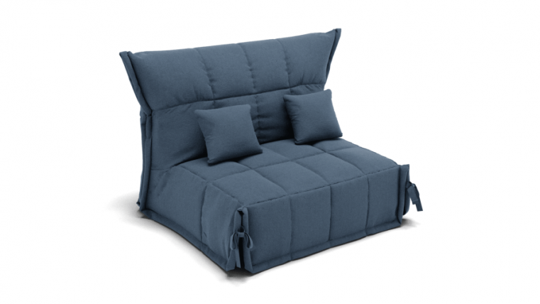 Диван Джаз 1400 (ЗР) Цвет фасада: Голубой; Тип: Прямой; Материал фасада: Металл/Велюр_0