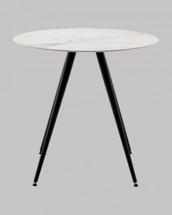 Стол Ники круглый столешница керамика Ice Jade 800_3