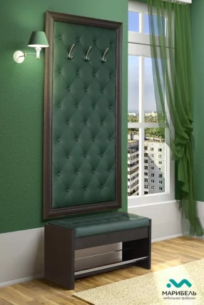 Тумба для обуви Визит-1 ЛДСП+ иск.кожа  terra 106 - Венге_1