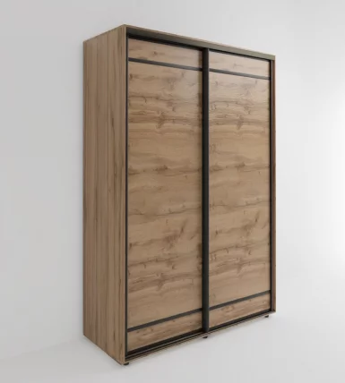 Шкаф-купе 2-х дверный Акцент-Лайт Д 1000х600 Дуб крафт золотой_0