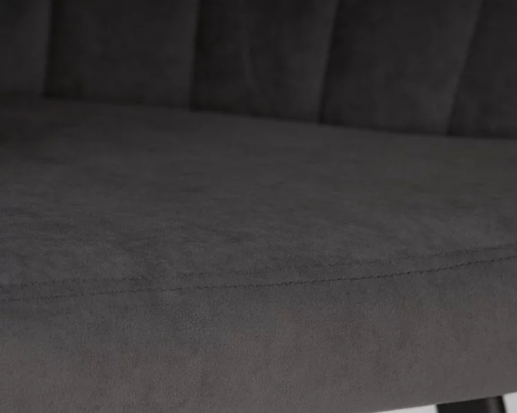 Стул обеденный DOBRIN NAOMI (ЭМАЛЬ ЧЕРНЫЙ МУАР велюр Catania Chocolate)_8