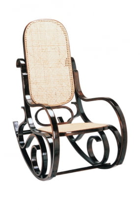 Кресло качалка Тетчаир РC-8001 Орех тростниковое сидение и спинка / Tetchair RC-8001_1