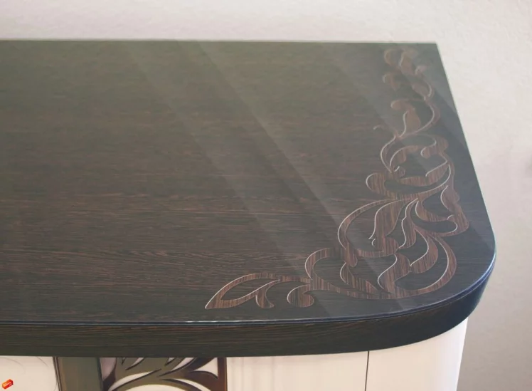 Комод Катрин 92.18 Дуб венге Белый песок Браун вуд_3