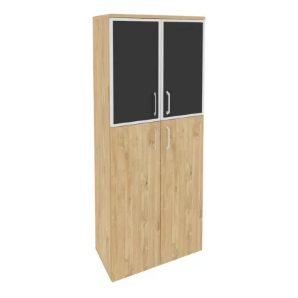 Шкаф высокий широкий ONIX O.ST-1.7R black Тиквуд Светлый_0
