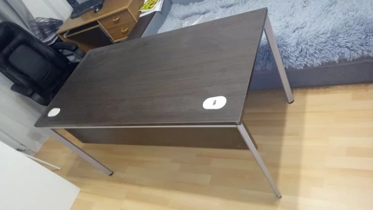 Стол прямой IMAGO-S СП-3SD венге магия алюминий_2