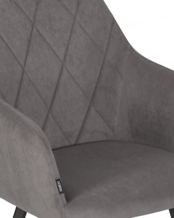 Стул обеденный DOBRIN ROBY велюр Catania Chocolate_7