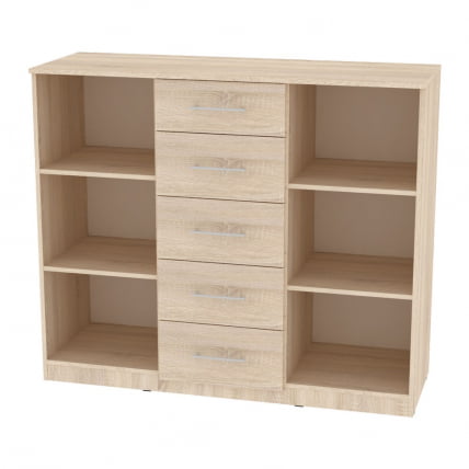 Комод Калисто(K33)1147х1352х468ручкарейлинг160мм(Венге)_1