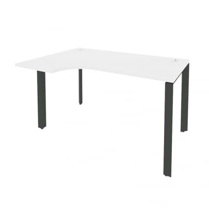 Стол эргономичный левый на П-образном м/к ONIX O.MP-SA-2L Белый Бриллиант/Антрацит_0