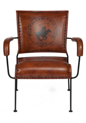 Кресло Secret De Maison MAJOR ( mod. M-14530 ) металл/кожа буйвола, 65*58*75, коричневый_1