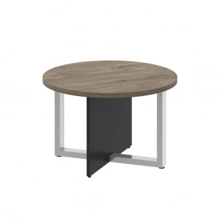 Стол журнальный, круглый SHIFT SK.SG-KR-70 Тиквуд Темный/Антрацит_0