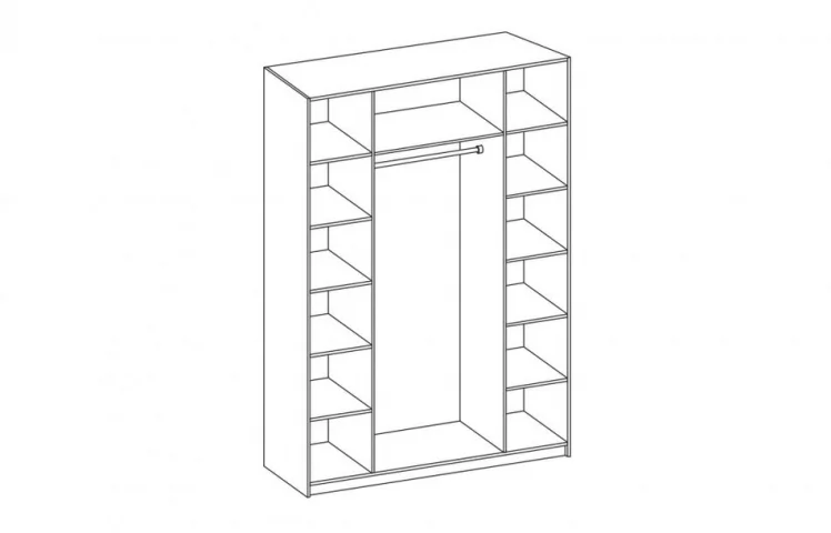 Шкаф для одежды (каркас) 06.39 Дуб кальяри_1