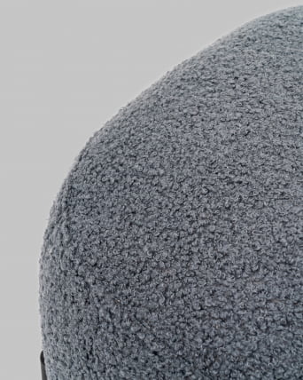 Пуф Стоун П букле Fluffy темно-серый_7