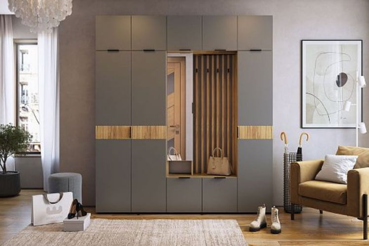 Прихожая Бери MPR-021 Дуб крафт золотой/графит_6