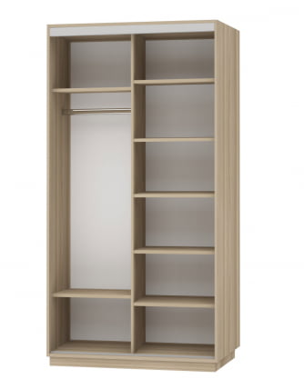 Шкаф-купе двухдверный Экспресс Дуо 1200х2200h Париж/Ясень шимо светлый_1