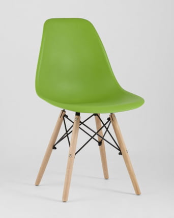 Стул Еамес Стиле ДСВ зеленый (разборный каркас) / Eames Style DSW_1