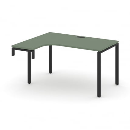 Стол-надставка на опорную тумбу (левый) CONCEPT CN.OSAN-002(L) Кобо Черный_0