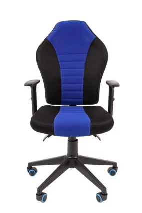 Кресло геймерское CHAIRMAN GAME 8 Черный-синий_1